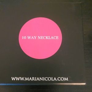 Maria Nicola 10 Way Necklace Satin Silver